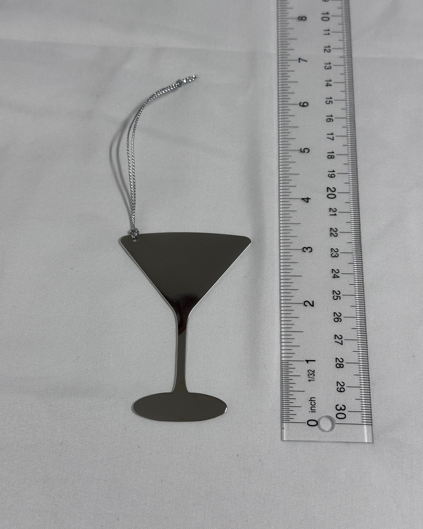 Martini Glass Christmas Ornament by Ruler