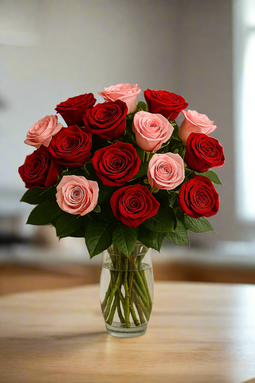 Elegant roses for flower deliver. Gifts for long distance military families, homecomings, deployments and caring connections.