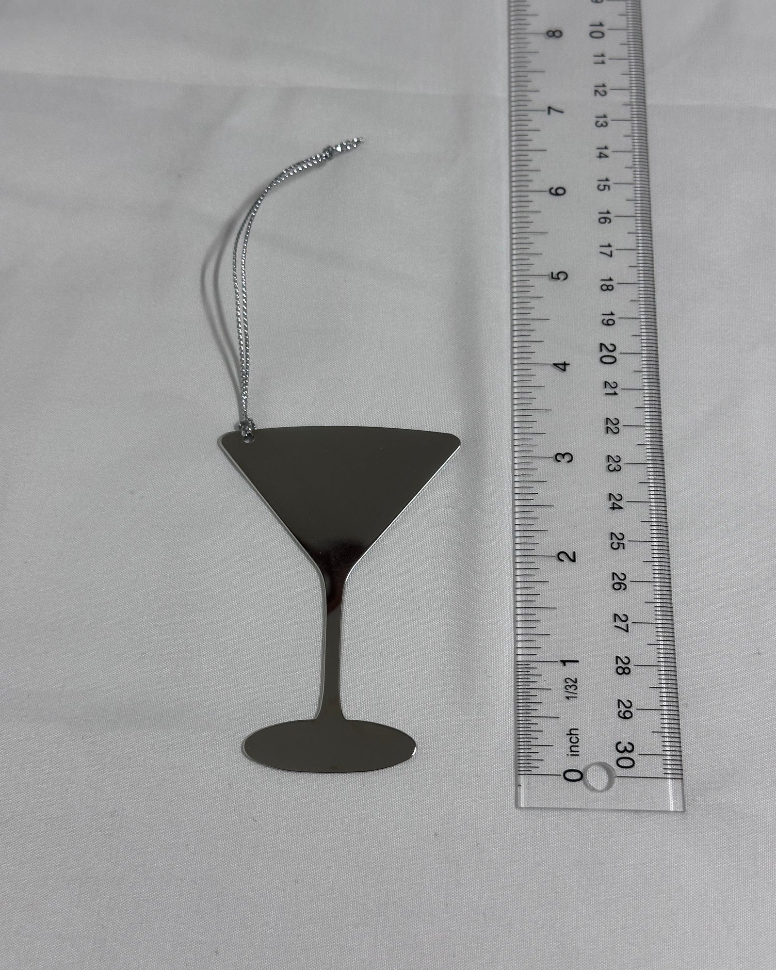 Martini Glass Christmas Ornament by Ruler